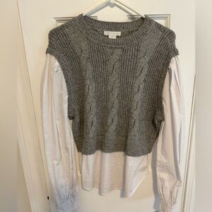 Design History mixed media top